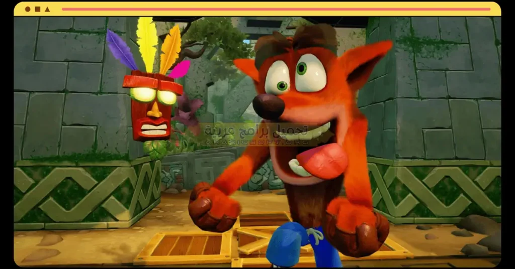 صورة لواجهة لعبة كراش بانديكوت