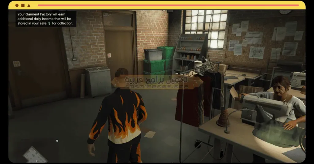 تُظهر هذه الصورة اللاعب وهو يقوم بعمليات سطو على بنك في لعبة GTA 10.