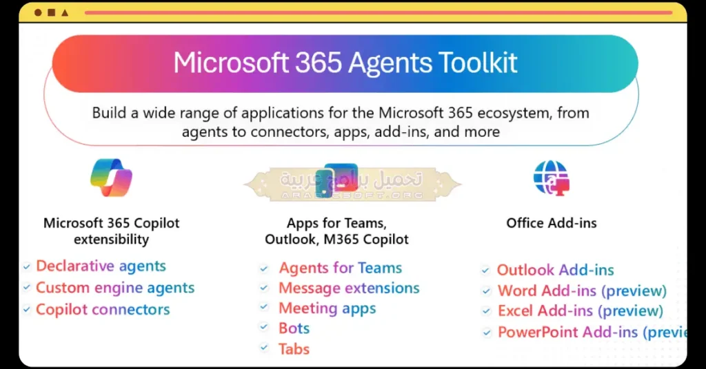 تُظهر هذه الصورة منطقة الإعدادات في برنامج Microsoft Office Toolkit