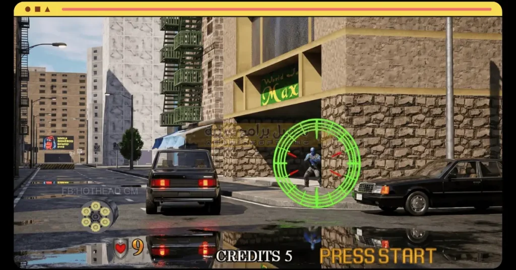 في هذه الصورة التي تُظهر الشرطة وهي تطلق النار على العدو