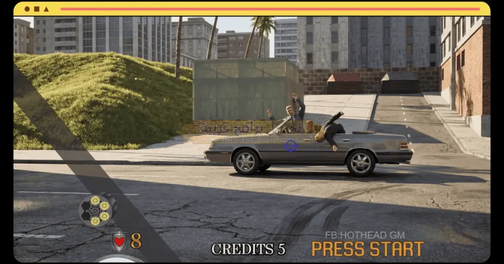 في هذه الصورة التي تُظهر اللص وهو يسرق السيارة في لعبة فيرتشوا كوب